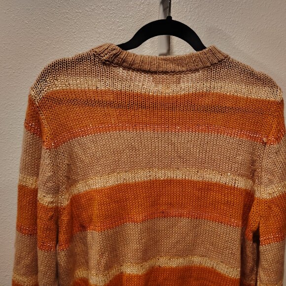 LC Lauren Conrad Women's Blouson Crew Neck Striped Sweater Size XXL NWT Striped - Picture 9 of 11